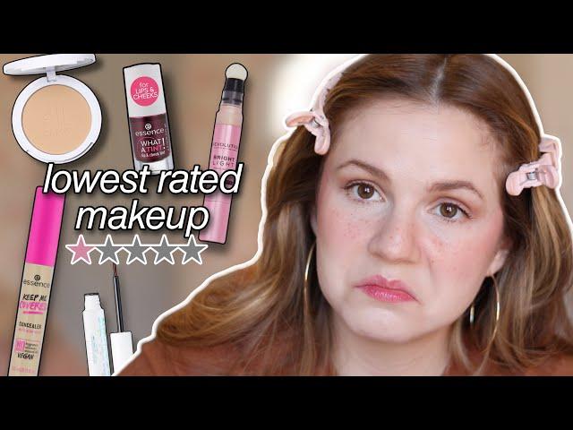 Full face of the LOWEST RATED drugstore makeup... why did I do this?!