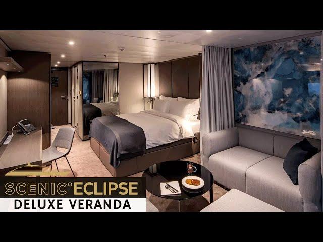 Scenic Eclipse | Deluxe Veranda Suite Walkthrough Tour & Review 4K | Scenic Luxury Cruises