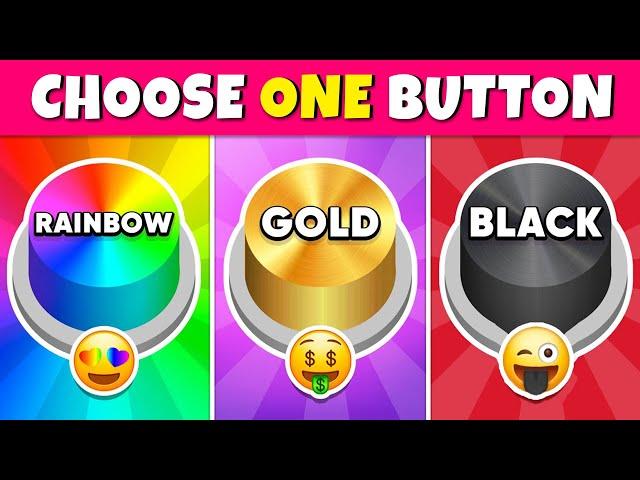 Choose One Button! Rainbow, Gold or Black Edition ⭐️ Quiz Rainbow