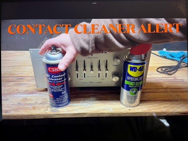 A warning about contact cleaner