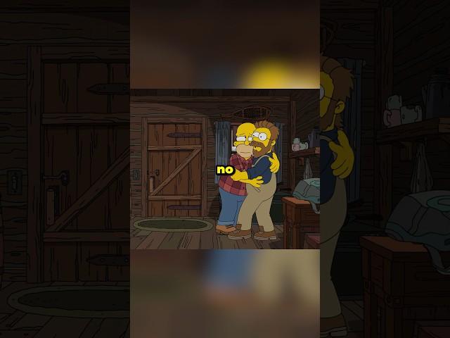 Homer saves Ned #simpsons #shorts