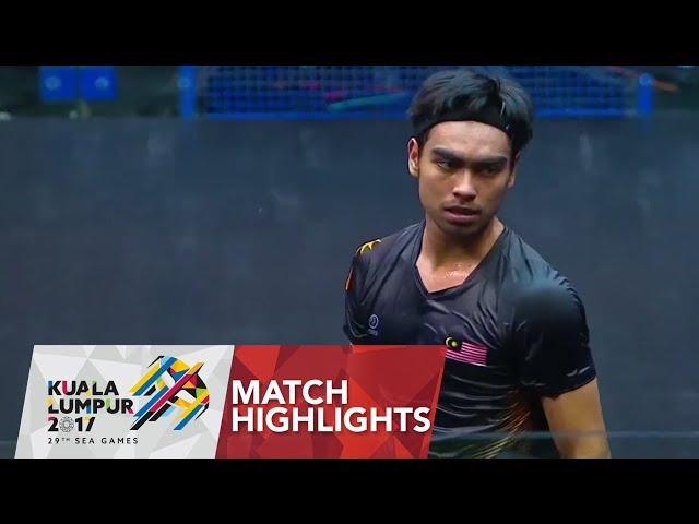 Squash Men's Single Semi - Final 1 Highlights Singapore  vs  Malaysia | 29th SEA Games 2017