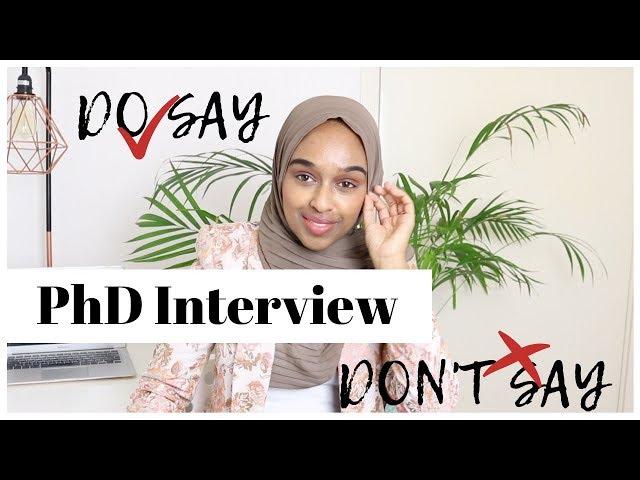 PhD INTERVIEW QUESTIONS & MODEL ANSWERS