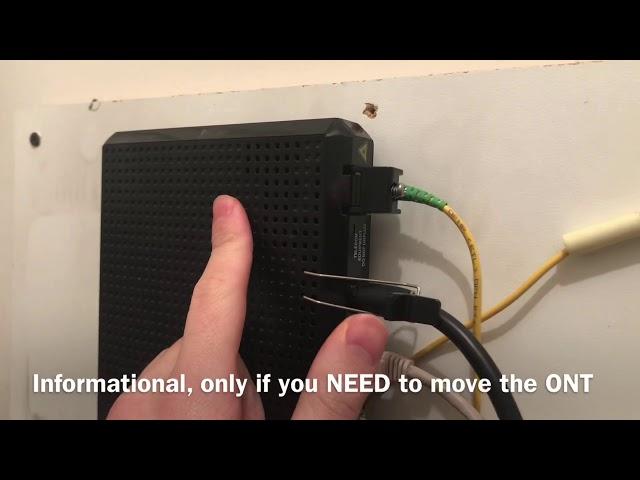 FiOS how to disconnect the fiber