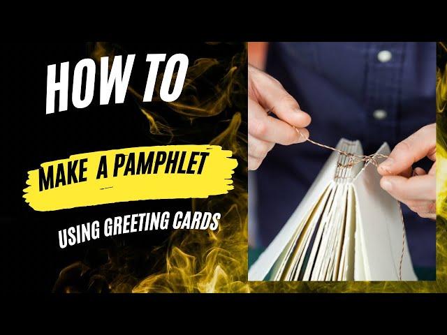 How to make a pamphlet book with greeting  cards #useyourstash #satmornmakes