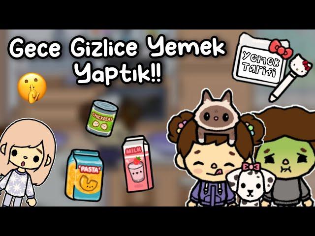 Gece Gizlice Mutfağa Girdik! ‍ w/@NICHOLASKING_ ~Toca Life World Türkçe ~ Prudence Night King