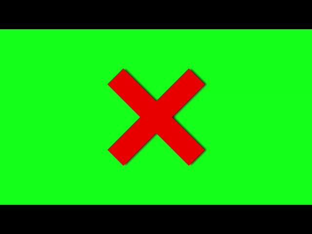 Correct and wrong green screen