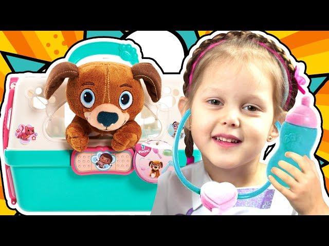 ДОКТОР ПЛЮШЕВА Ветеринар Питомцы Кошка и Собака заболели на приеме у Doc McStuffins