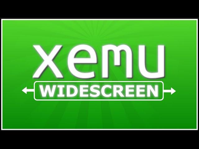 Xemu - How to enable proper widescreen through the dashboard | Original Xbox emulator