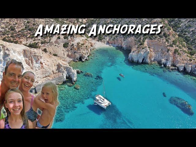 Sailing Samos and the Cyclades during Meltemi season - Family Sailing the World E44