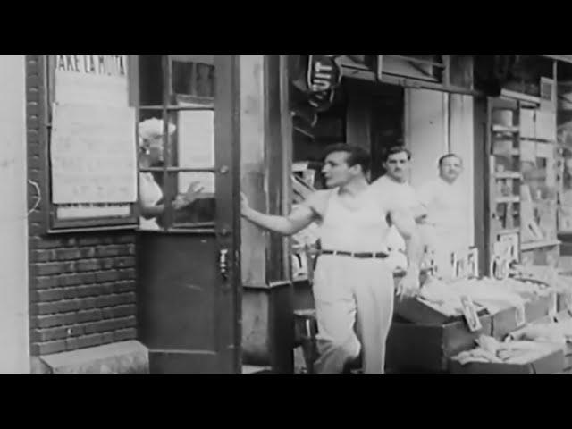 Rare Footage: Newsreel of Jake LaMotta training at Gleason's Gym