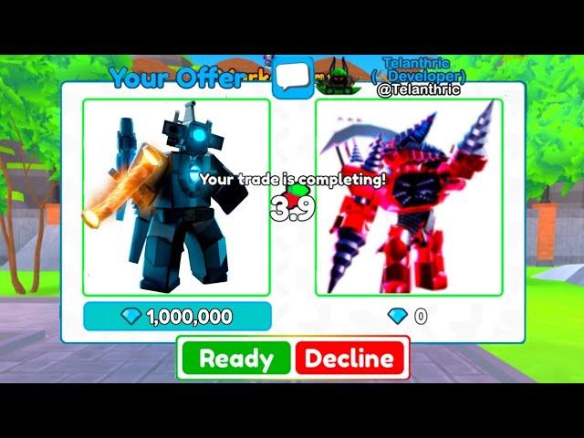 OMG!  TRADING ASTRO TITAN CAMERAMAN FOR INSANE OFFER!!  (Roblox) | Toilet Tower Defense