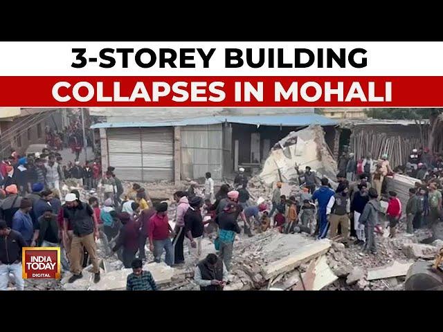 Mohali Building Collapse: Rescue Efforts Underway To Save Victims Trapped In Debris And Save Lives