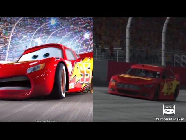 McQueen Blows A Tire ~ Real Racing 3 Recreation