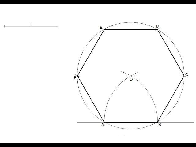 How to draw a regular hexagon knowing the length of one side