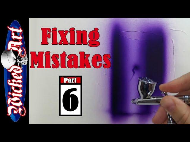 Airbrush Beginner Exercises: Fixing Mistakes