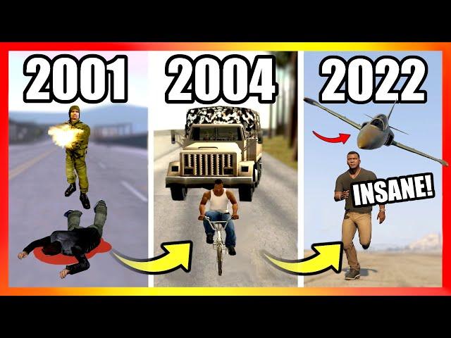 Evolution of MILITARY LOGIC in GTA Games (2001-2022)