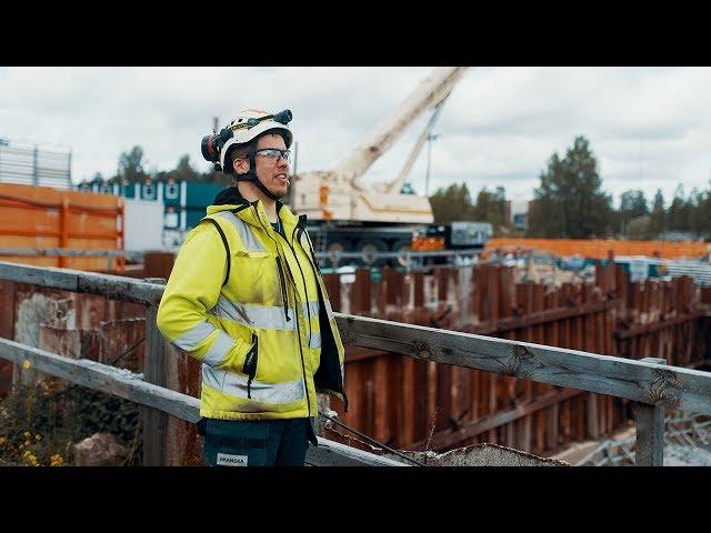 Skanskan LIFE-hanke - työmaapäällikkömme Ville