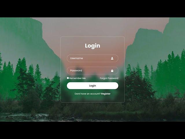 Create a Stylish Login Form Using HTML and CSS - Step-by-Step Tutorial