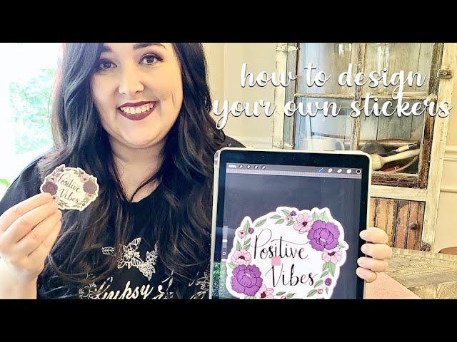 How To Design Stickers and Upload Them to Cricut Design Space / Using Procreate to Design Stickers