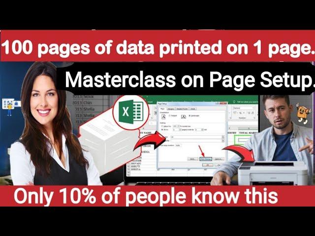 Master MS Excel Print Page Setup | MS Excel Print Page Setup & Print Data Tips | Print Tutorial