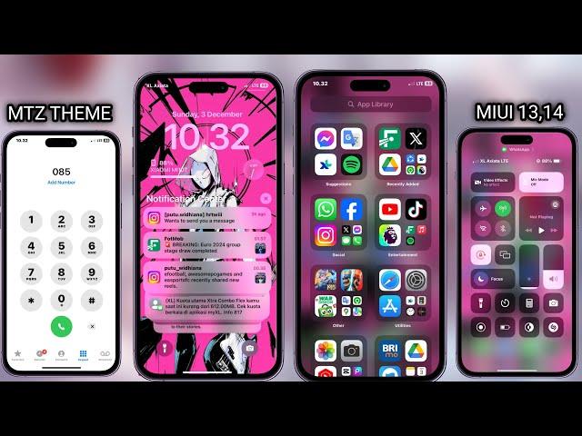 tema iPhone tembus ke semua aplikasi android