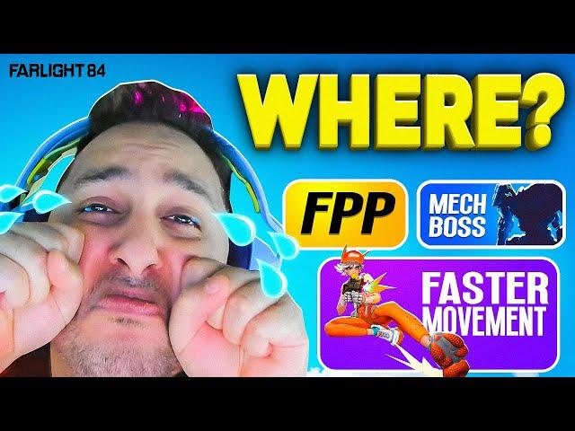 New Farlight 84 Update | Where's The Mech Bosses, Movement speed & FPP Mode? 