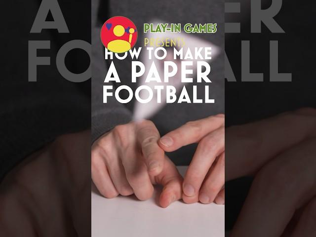 Make a Paper Football.   #games #howto #school #bored #tabletop #gameshorts