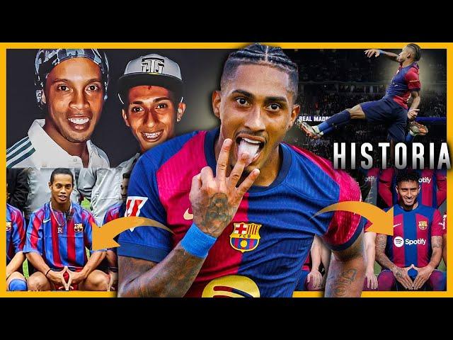 Por IMITAR a Ronaldinho casi ARRUINA su Carrera | RAPHINHA HISTORIA