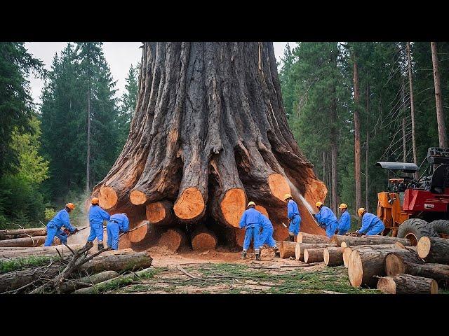 Extreme Tree Cutting Moments with Big Chainsaw Machines