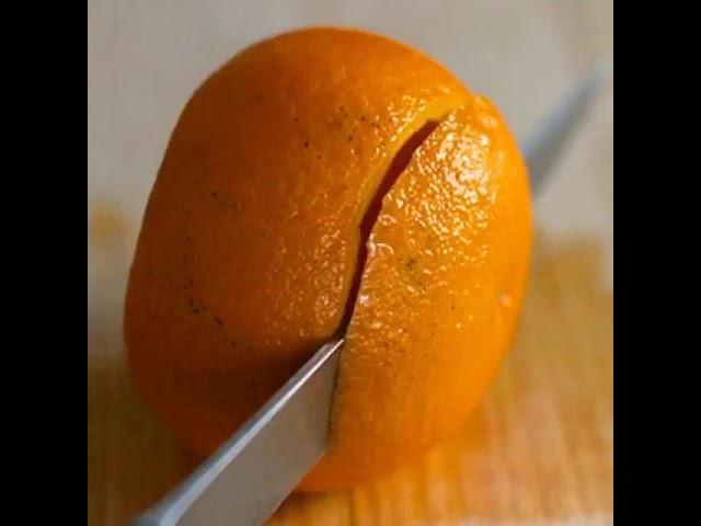 Life Hack: How To Cut An Orange Get Perfect Slices