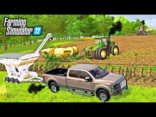 PLANTING 200+ ACRES OF SOYBEANS IN ONE DAY | Farming Simulator 22