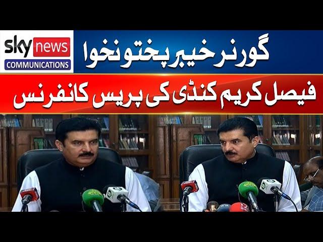 LIVE | Governor KPK Faisal Karim Kundi Press Conference | Sky News Pakistan