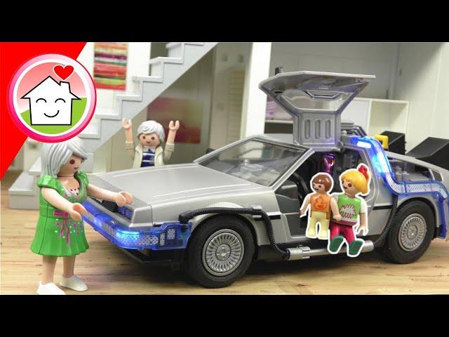 Playmobil Film Familie Hauser in der Zukunft - DeLorean Back to Future Video für Kinder