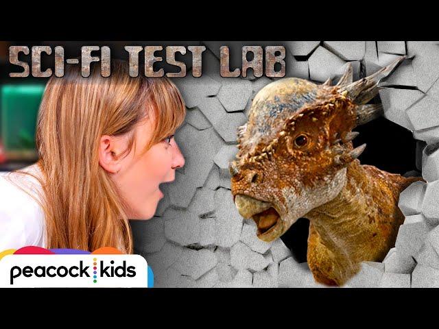 Robotic Dinosaur Stiggy CRUSHES Cement Wall | SCI-FI TEST LAB presented by Jurassic World