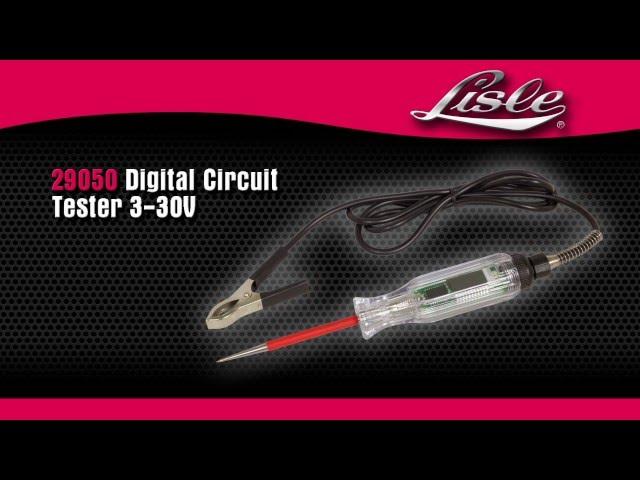 Lisle 29050 Digital Circuit Tester 3-30V