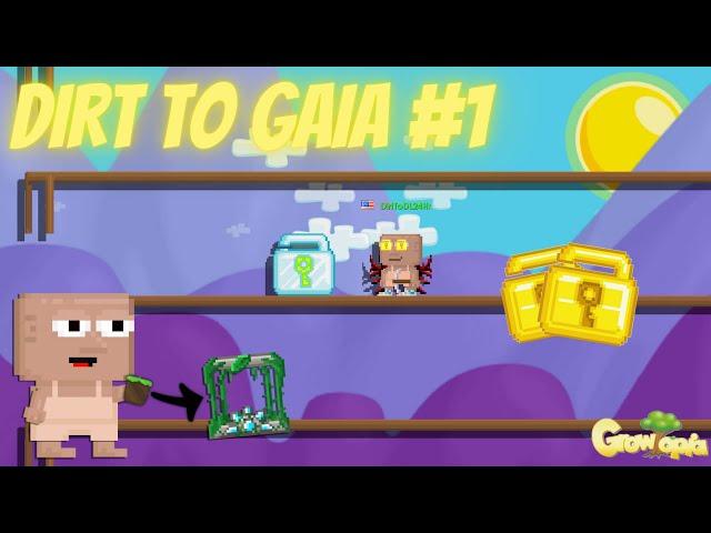 GETTING FIRST DIAMOND LOCK IN FIRST EPISODE  | #1 DIRT TO GAIA | Growtopia Profit 2021 |TriggerFear