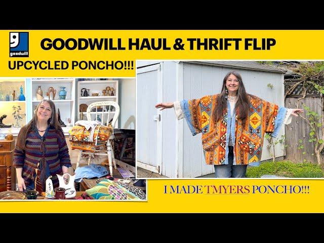 Thrift Store Haul! Making Tmyers Handmade Poncho & Antique Space Tour