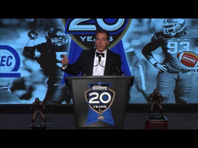 Nick Saban Keynote Speaker | Bronko Nagurski Awards Banquet 2014 | Charlotte Touchdown Club