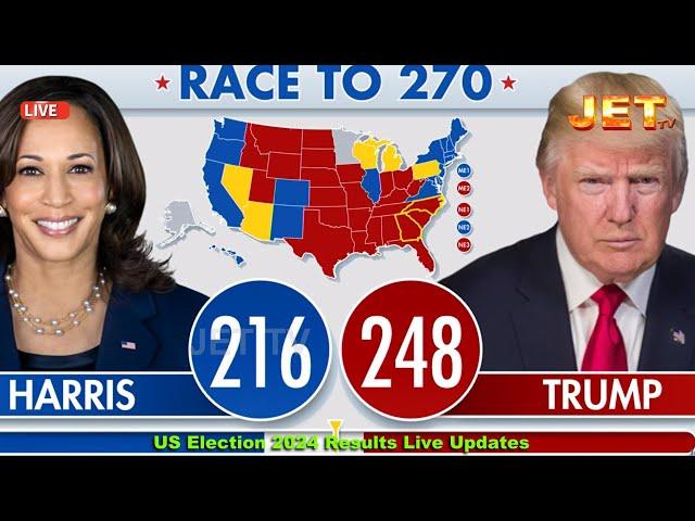 US Election 2024 results Live Updates | Donald Trump Vs Kamala Harris | US Polls | JET LIVE