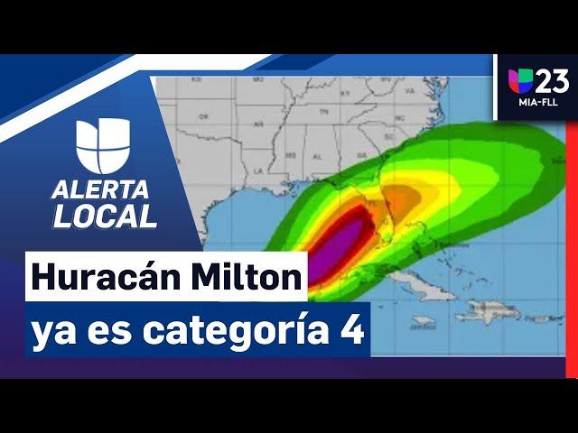 Milton se convierte en huracán categoría 4 con vientos de 150 mph: te contamos su trayectoria