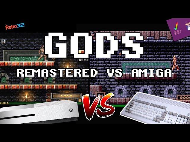 GODS Remastered 2018 (Xbox One S) VS GODS Amiga  - 1991 Bitmap Brothers (Amiga 1200)