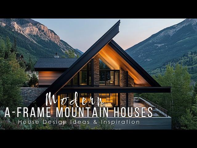 Luxury Modern A-Frame Mountain Houses: The Ultimate Escape with Stunning Panoramic Views