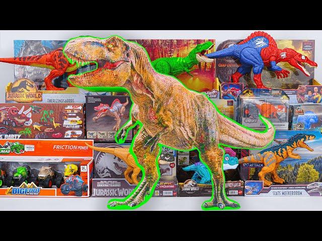 Unboxing Review Jurassic World Toys ASMR | Giant T-Rex Special Box, Dinosaur Car, Spider Spinosaurus