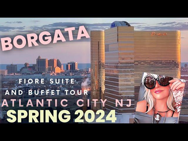 Borgata Atlantic City NJ spring 2024 suite, food hall and buffet!