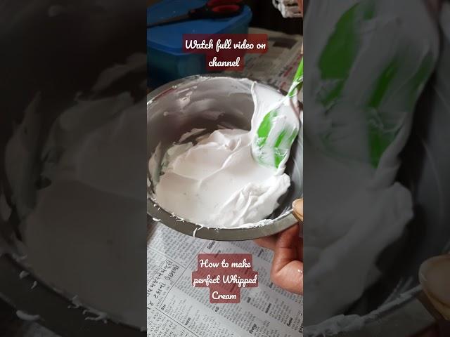 How To Make Perfect Whipped Cream for cakes|Whipped Cream Recipe