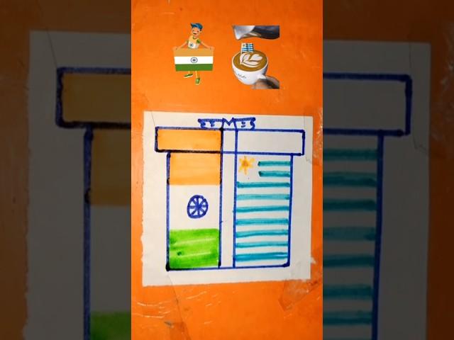  flag drawing ll Republic day drawing #subscribe #indianflag #drawing ️ #trending #ytshorts