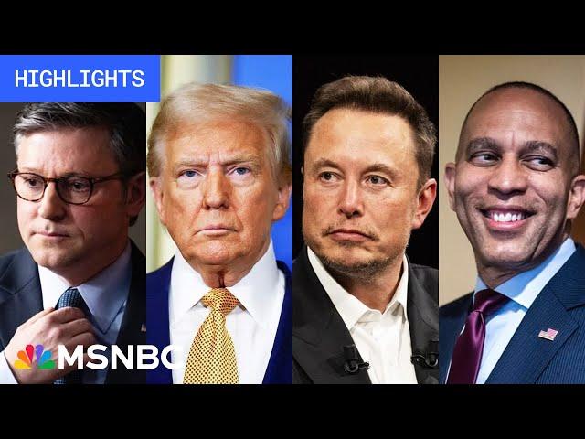 Trump, Musk fail to rally GOP in shutdown debacle | MSNBC Spending Bill Highlights