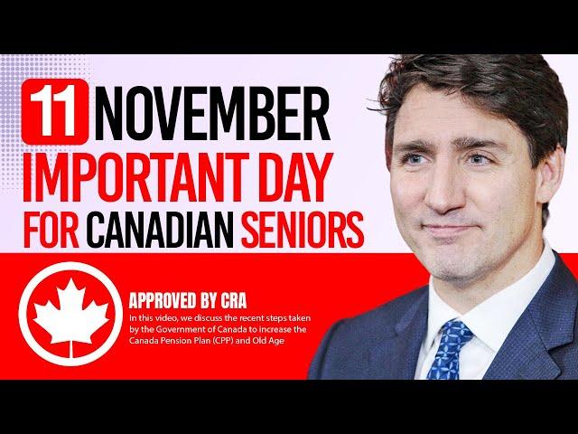 Important Day November 11: Canadian Seniors Receive News Payments | OAS Pension