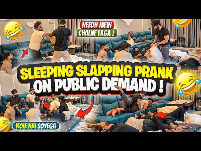 Sleeping Slapping Prank  On Public Demand | Damad Gussa Hogaye | Fokats | Abresh & Zeeshan
